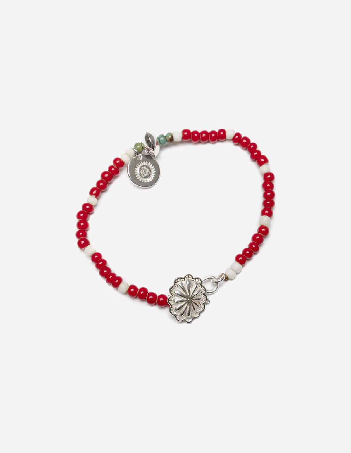 Pherrow&#039;s X Peace, Silver Bracelet1 -RED-