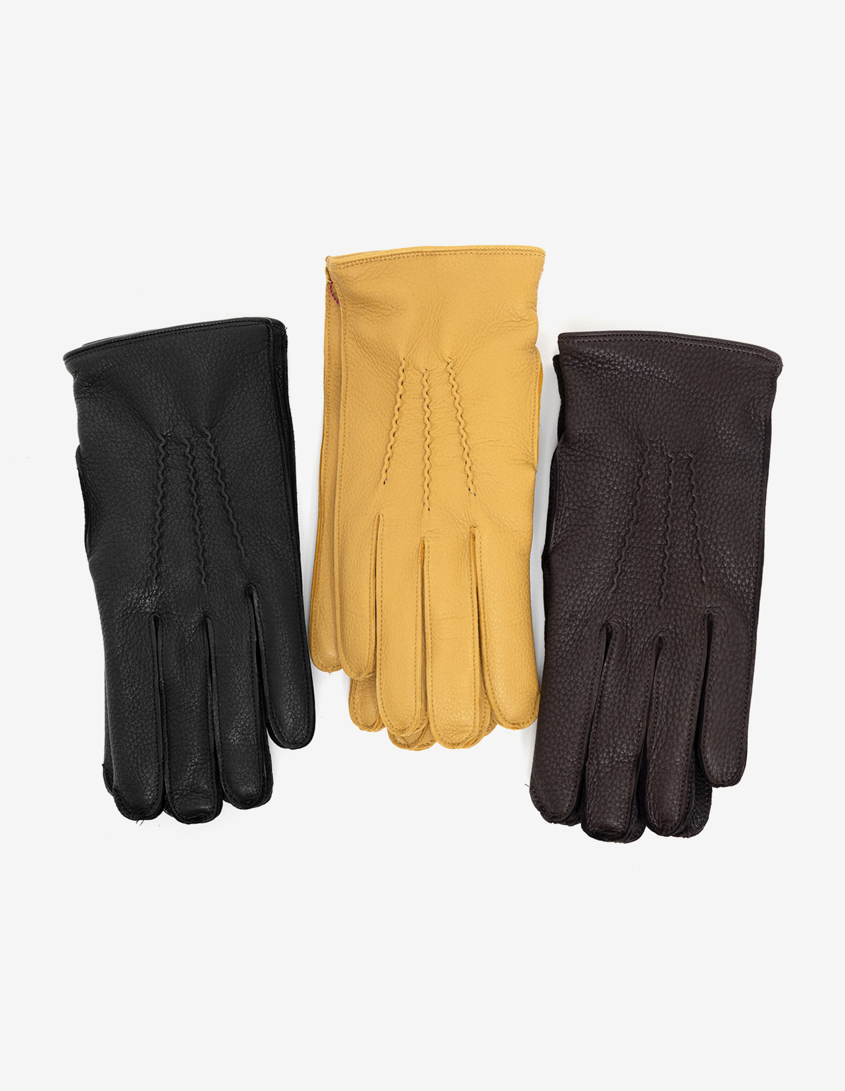 Eton Cashmere Lined Deerskin Leather Gloves
