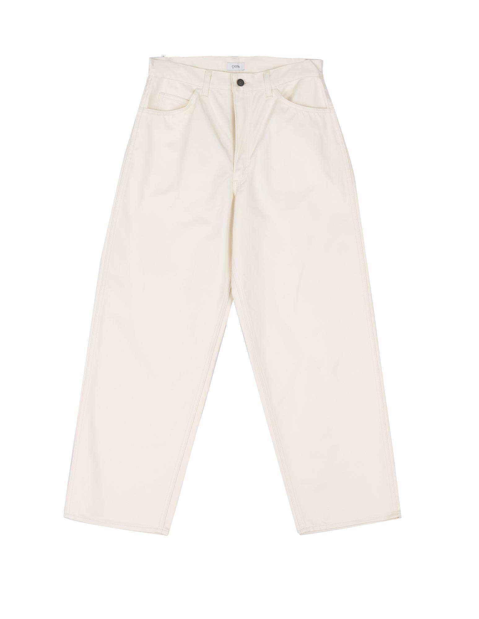 Cotton Twill 5p Pants (Off White)