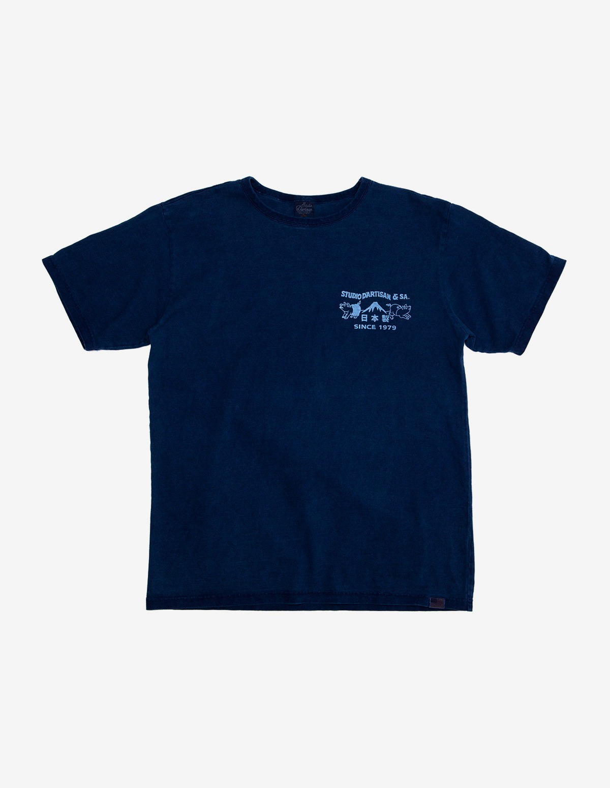 8067A USA cotton indigo T-shirt