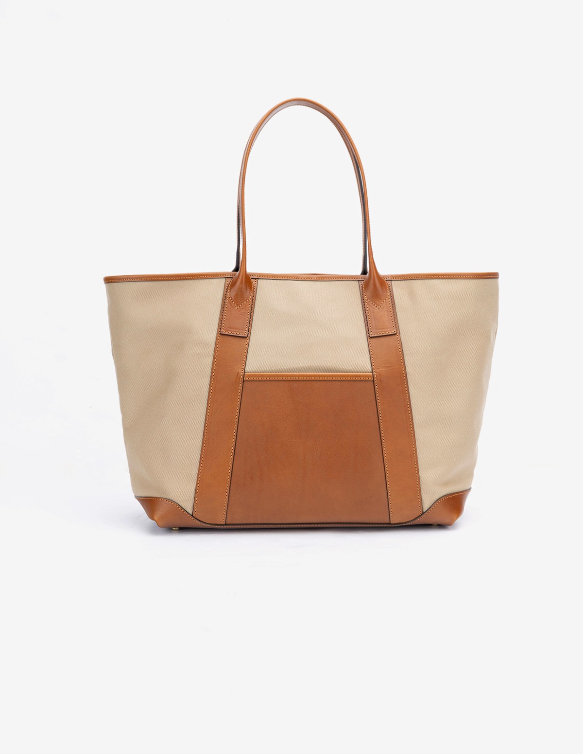 Leather x Canvas Tote Bag