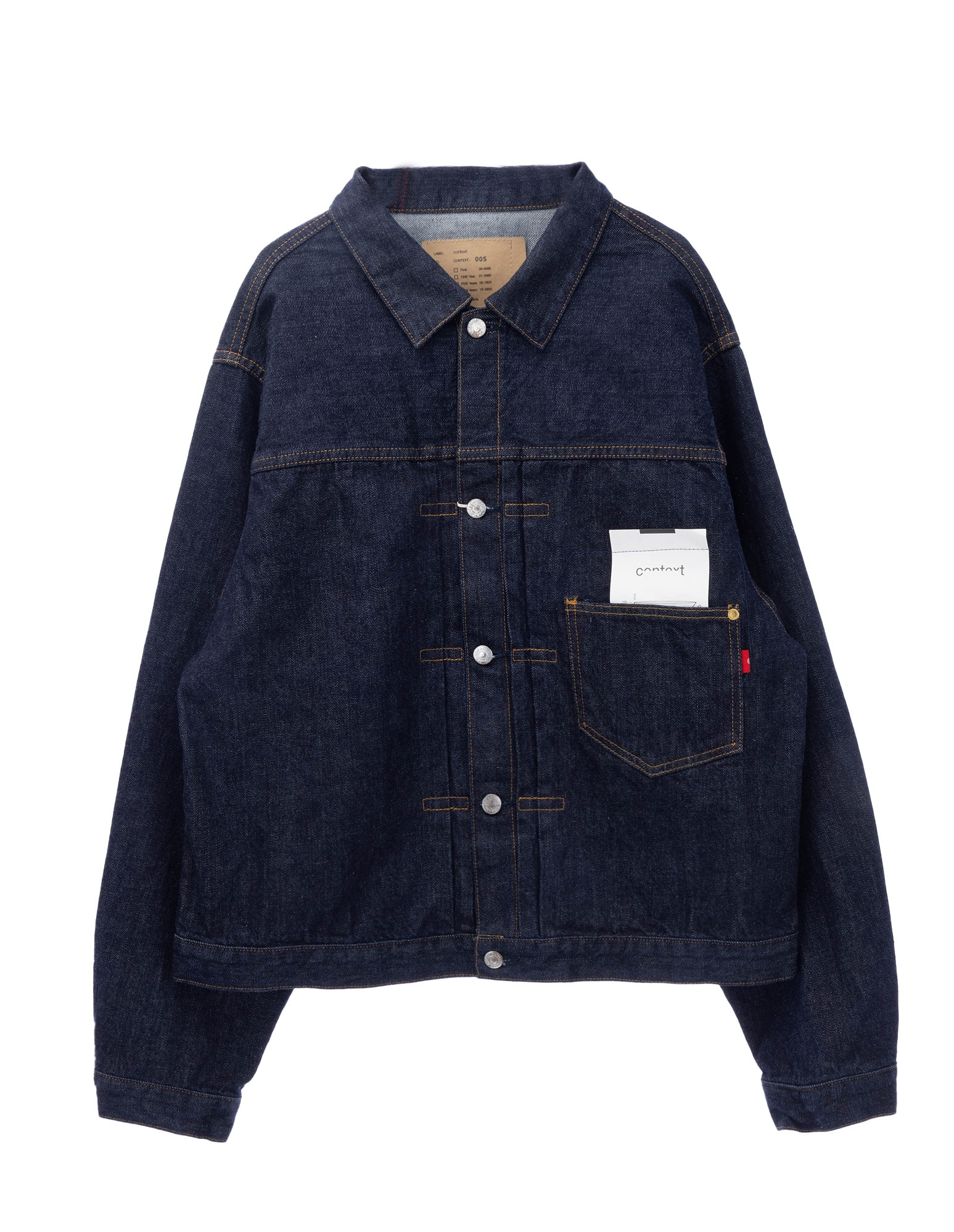 CONTEXT-005 FRONT TUCK DENIM JACKET (One Wash)