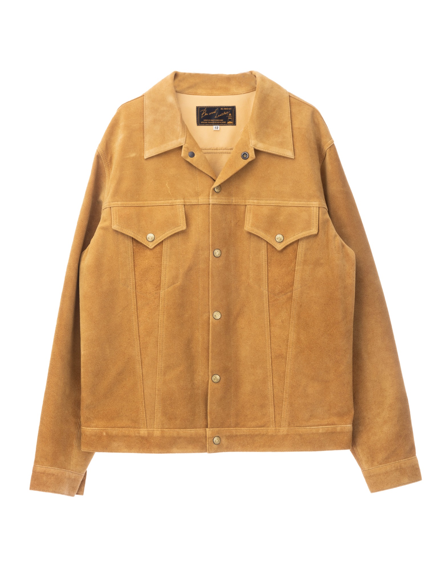 Leather Jacket 3rd Suede (Camel)