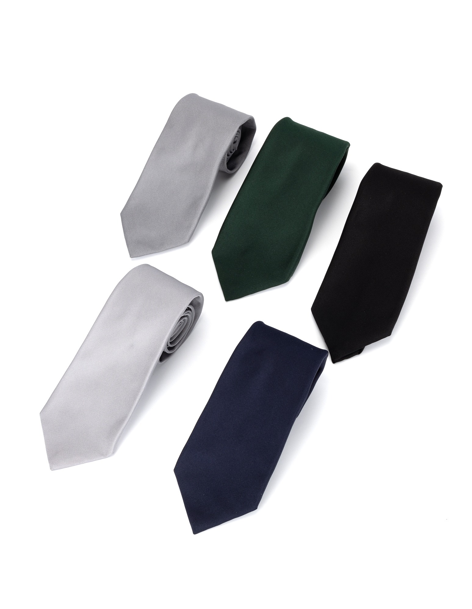 Solid Silk Tie (5 Colors)