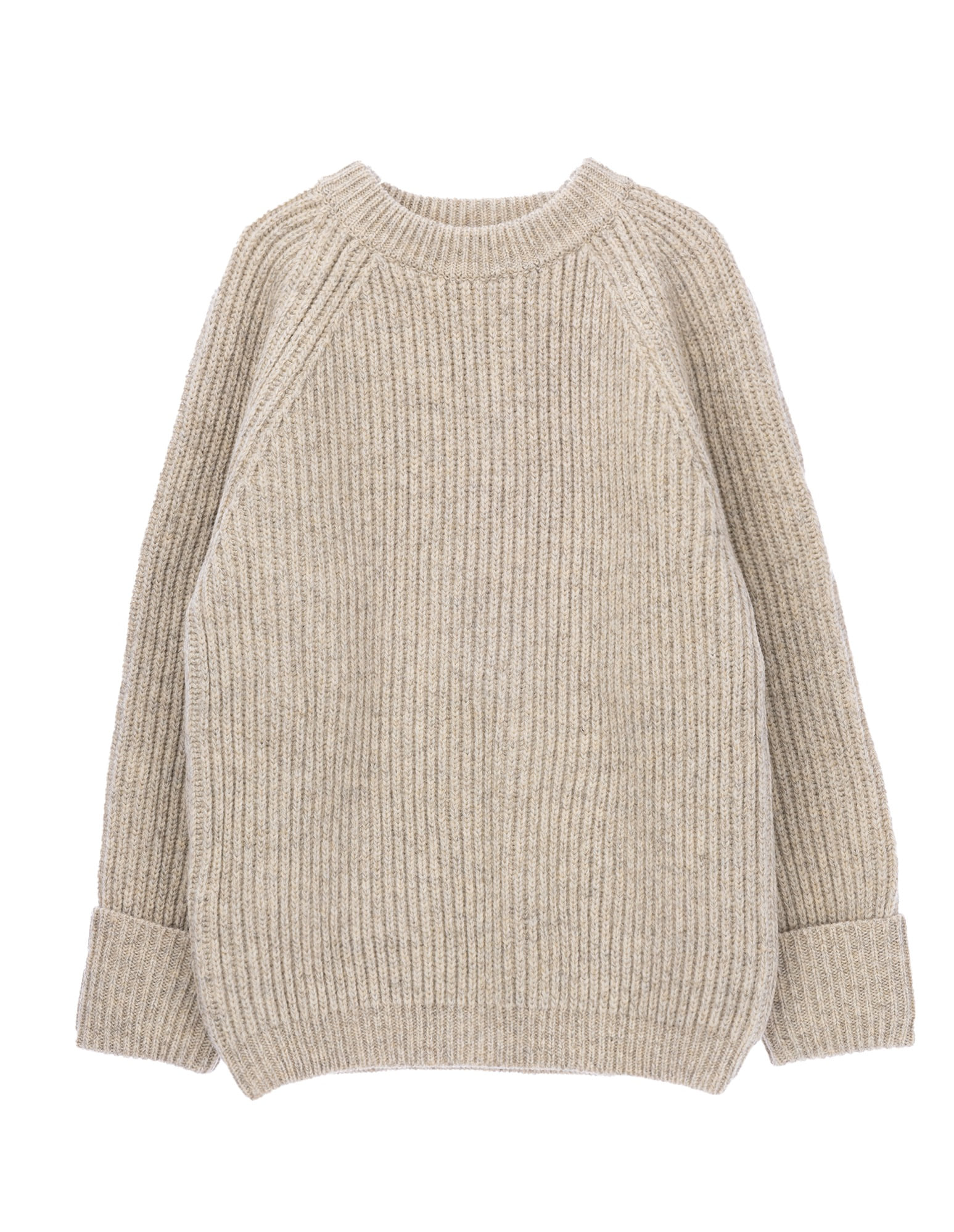 Fisher Man Sweater Shetland Wool (Natural)