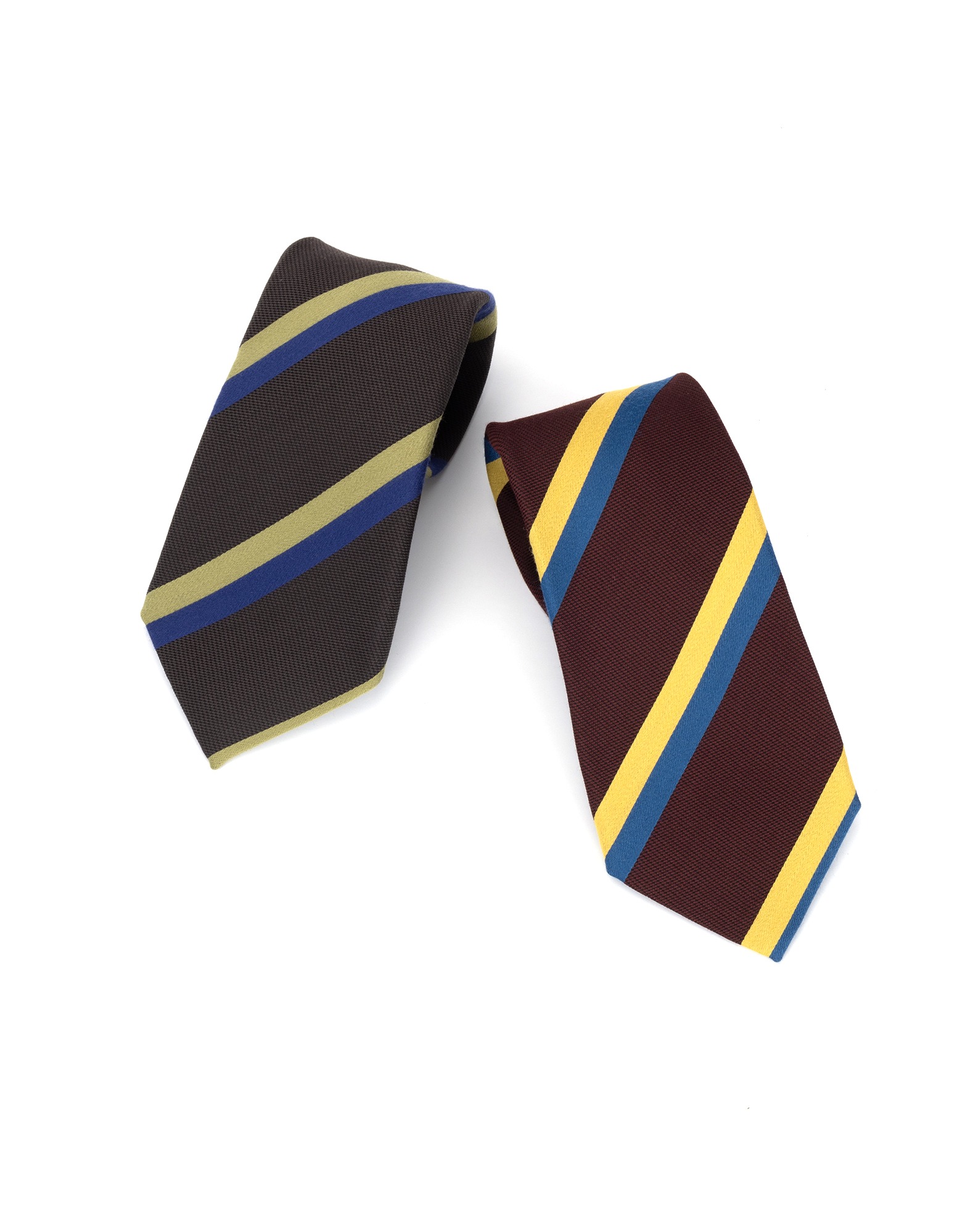 Regimental  Wool Silk Tie (2 Colors)