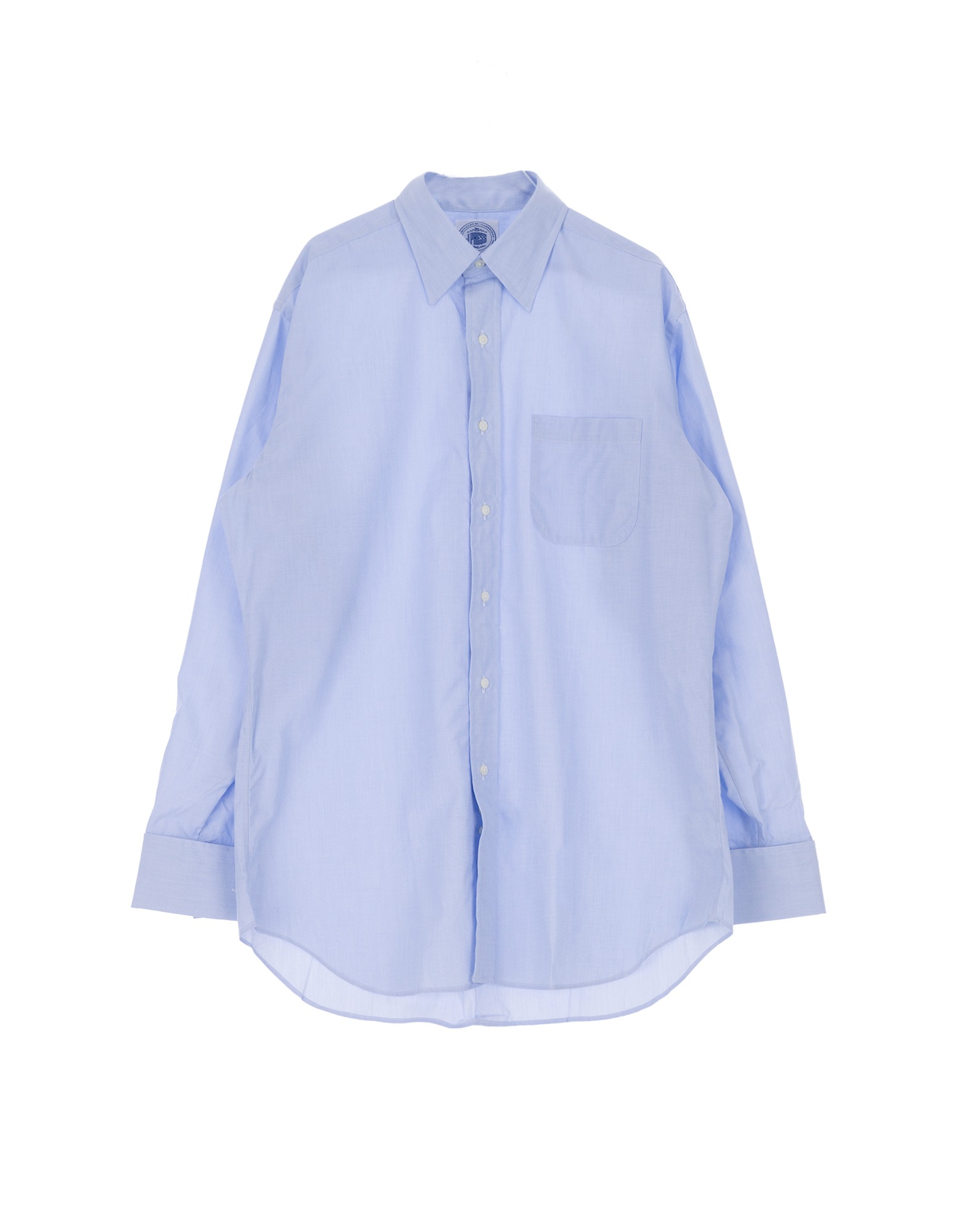 End-On-End Shirt With French Cuff Shirt (Blue)