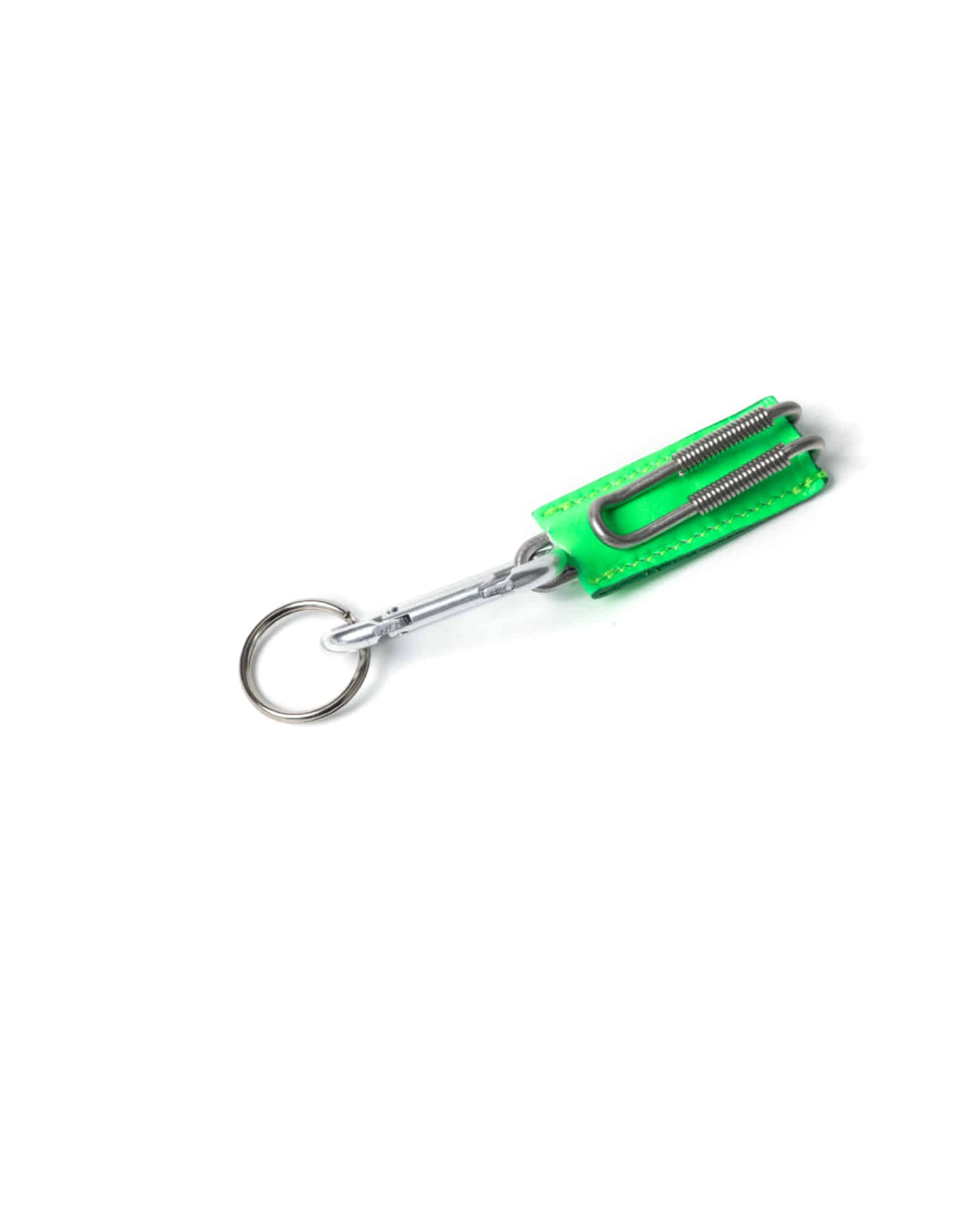 Spring Clip Key Holder (Green)