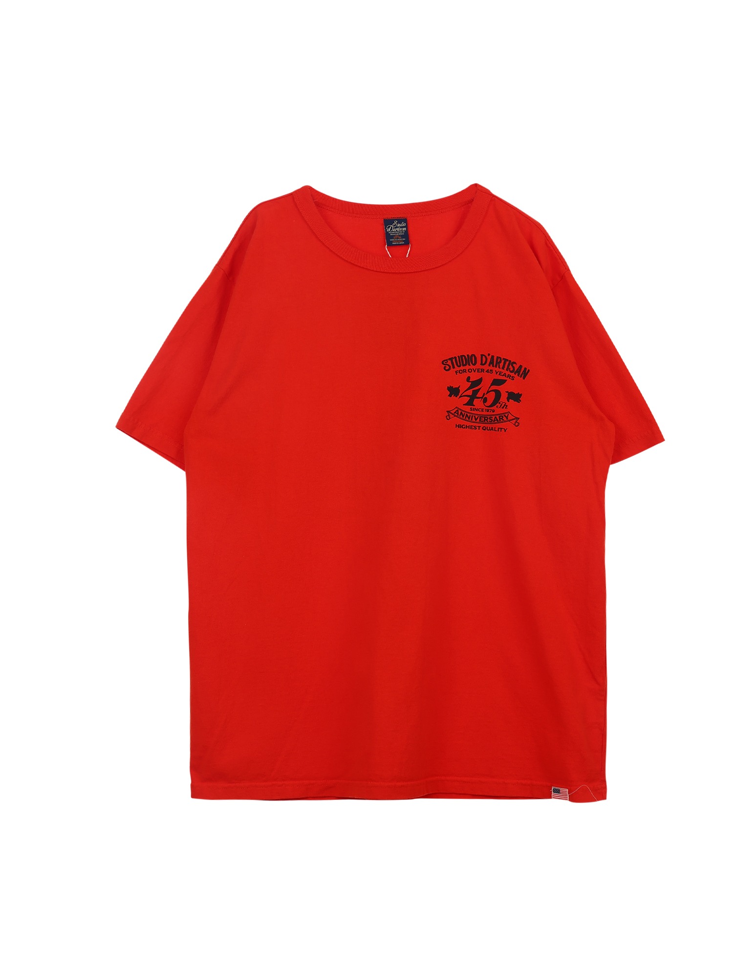 SP-095 45th USA cotton print T-shirt (Orange)