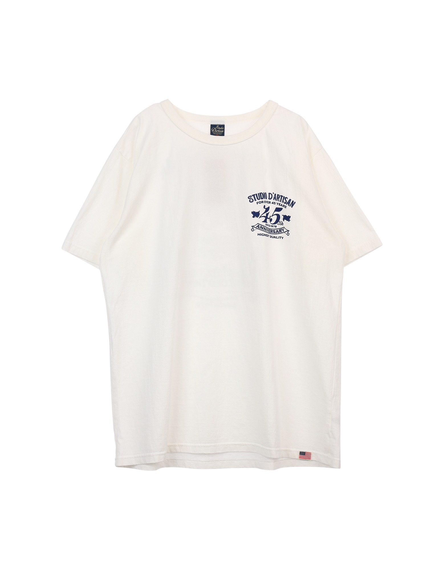 SP-095 45th USA cotton print T-shirt (White)
